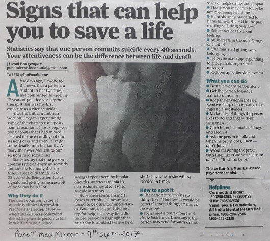 signs that can help you to save a life